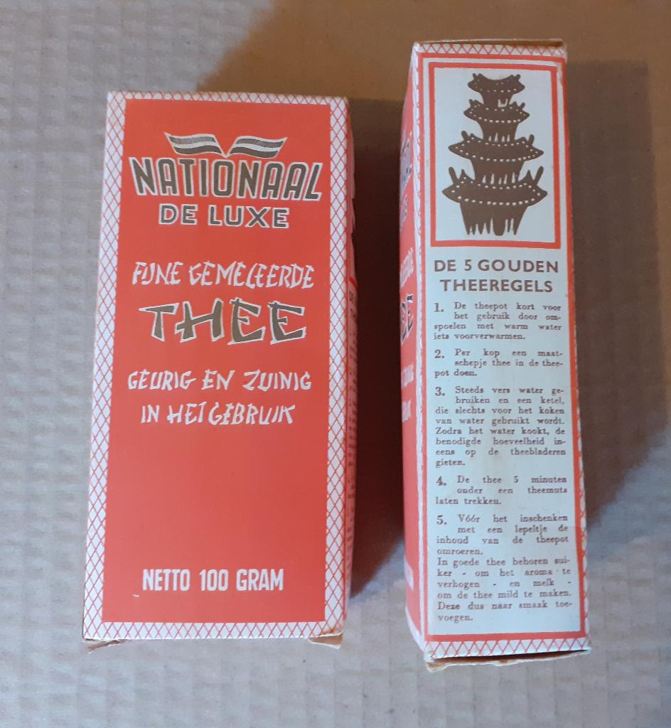 Thee 2 pakjes NATIONAAL DE LUXE, Ophalen of Verzenden, Zo goed als nieuw, Overige typen