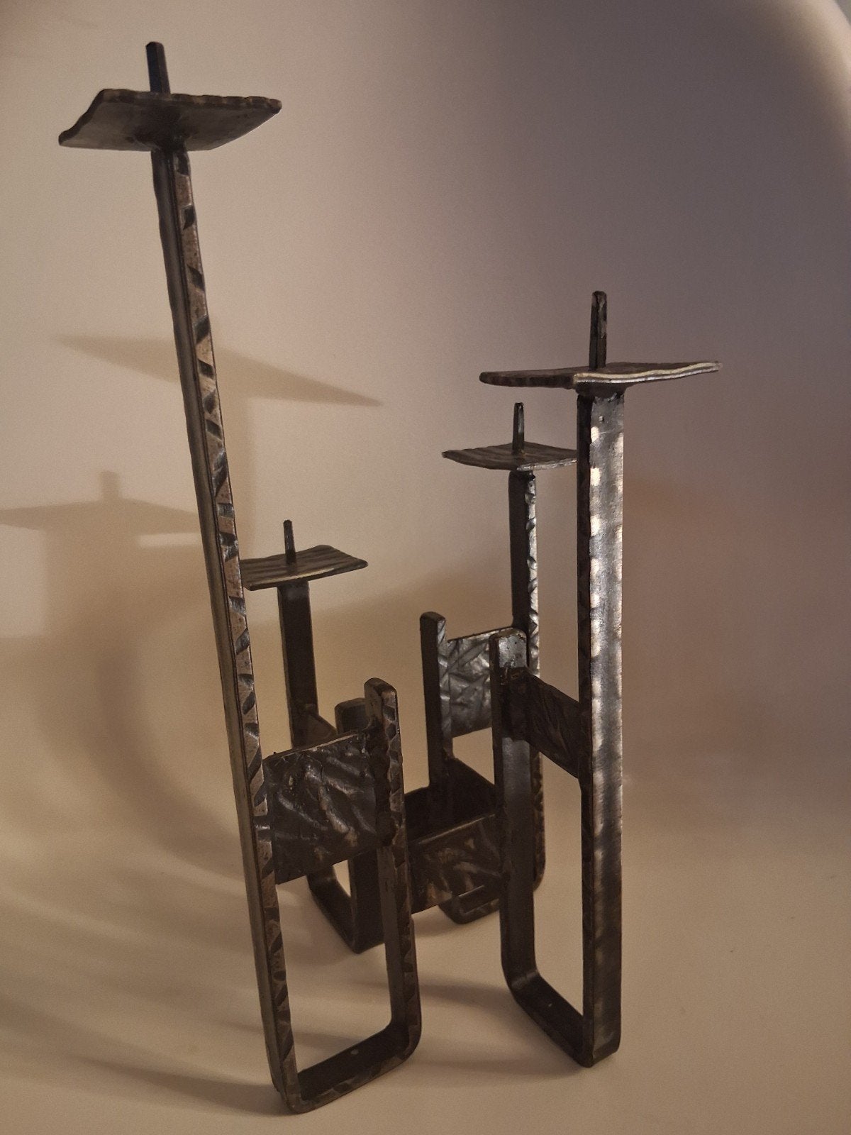 Vintage Brutalist Design Kandelaar / Sculptuur (MCM), Antiek en Kunst, Ophalen of Verzenden