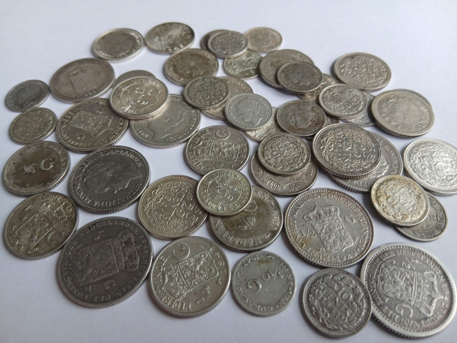 Zilveren dubbeltjes, kwartjes en halve guldens (129 gr), ½ gulden, Zilver, Koningin Wilhelmina, Verzenden