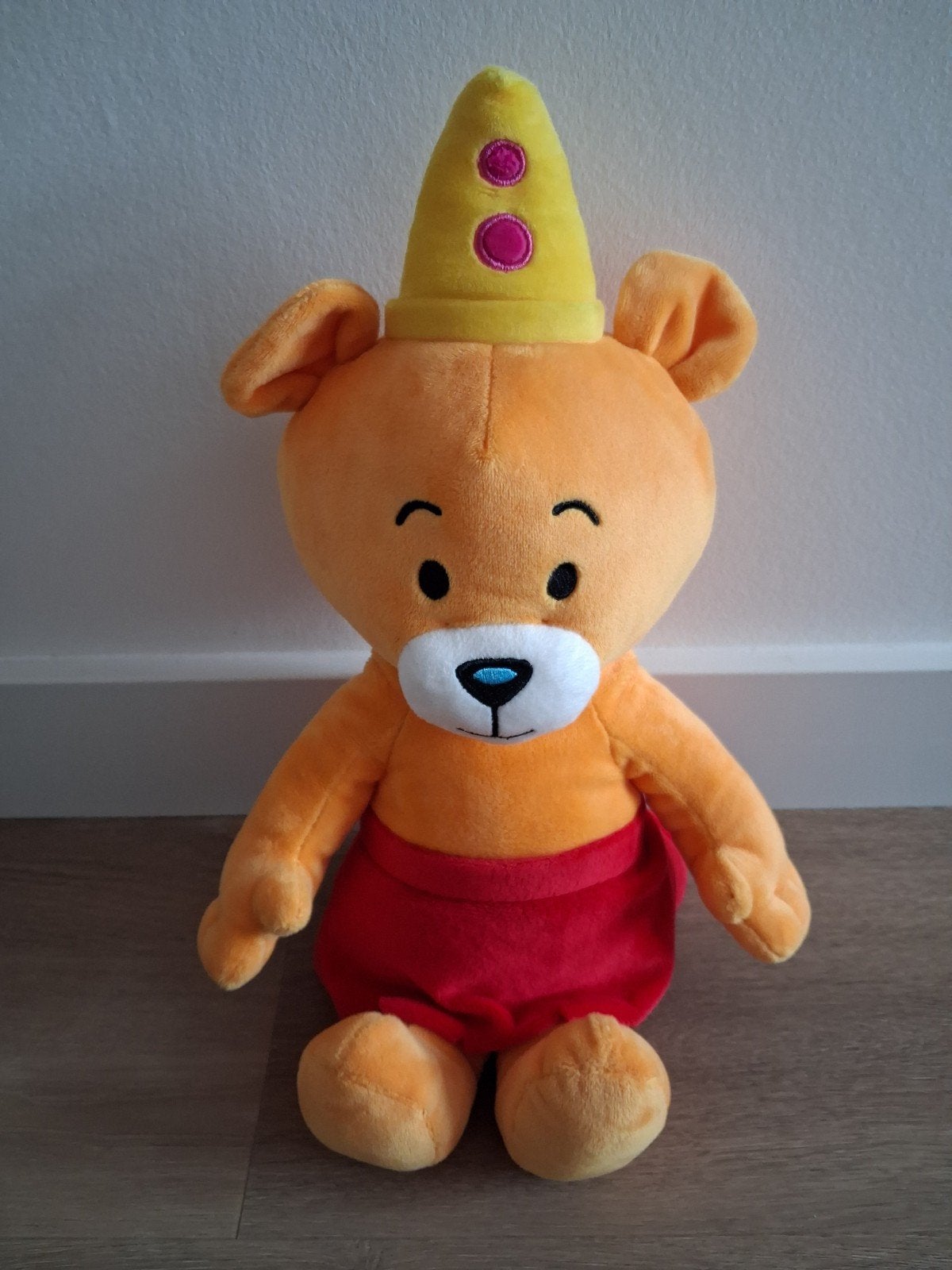 Knuffel Nanadu beer oranje groot 40 cm Bumba clown L971, Ophalen of Verzenden, Zo goed als nieuw, Beer