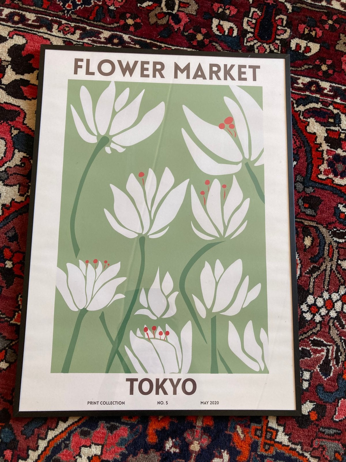 Anna nina Flower Market Tokyo poster ingelijst nieuw, Ophalen of Verzenden