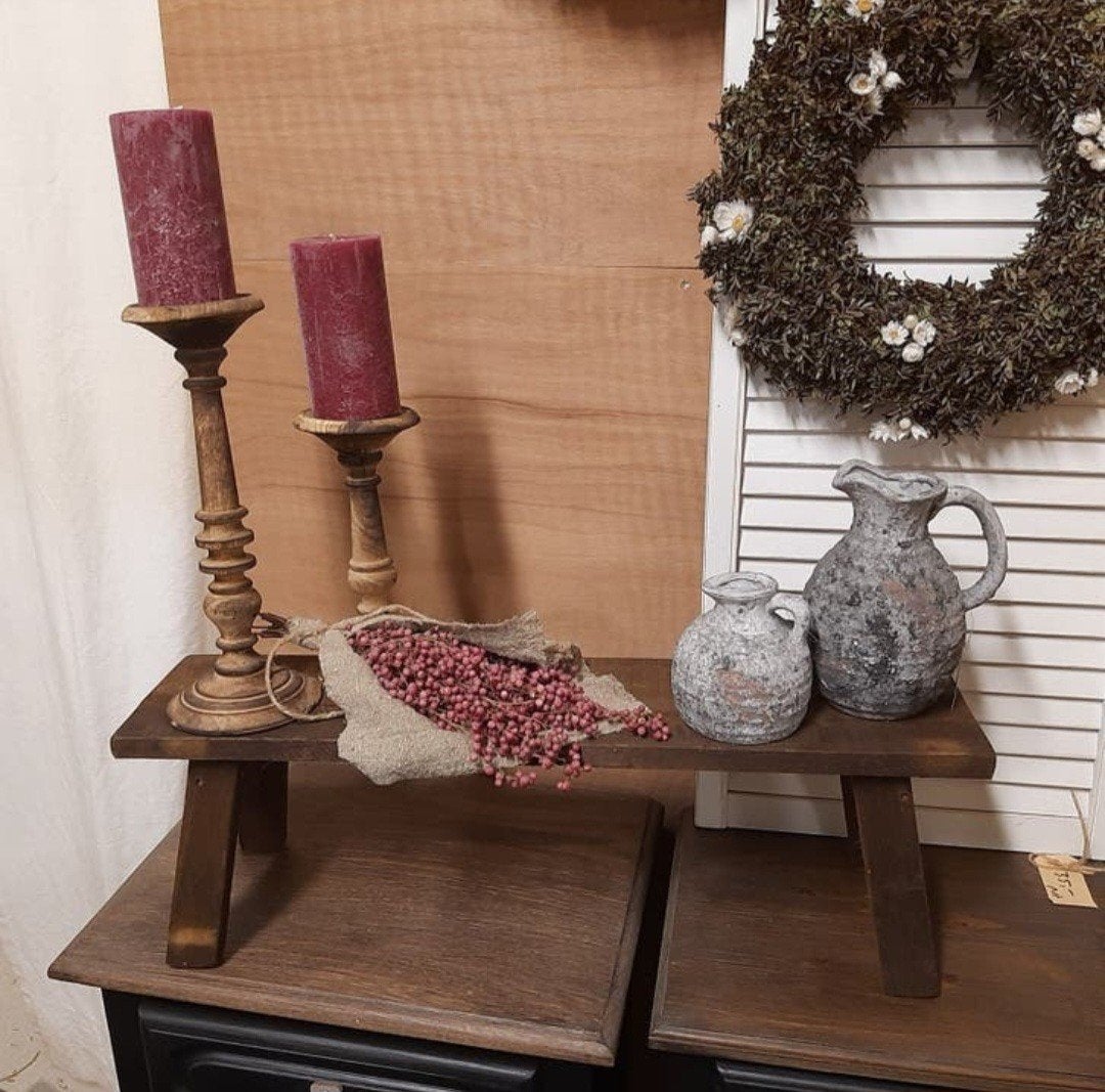 NIEUW! Stoer, landelijk krukje, bankje, etagère, decoratie, Huis en Inrichting, Krukjes, Nieuw, Ophalen of Verzenden, Gemaalweg 12b Rutten