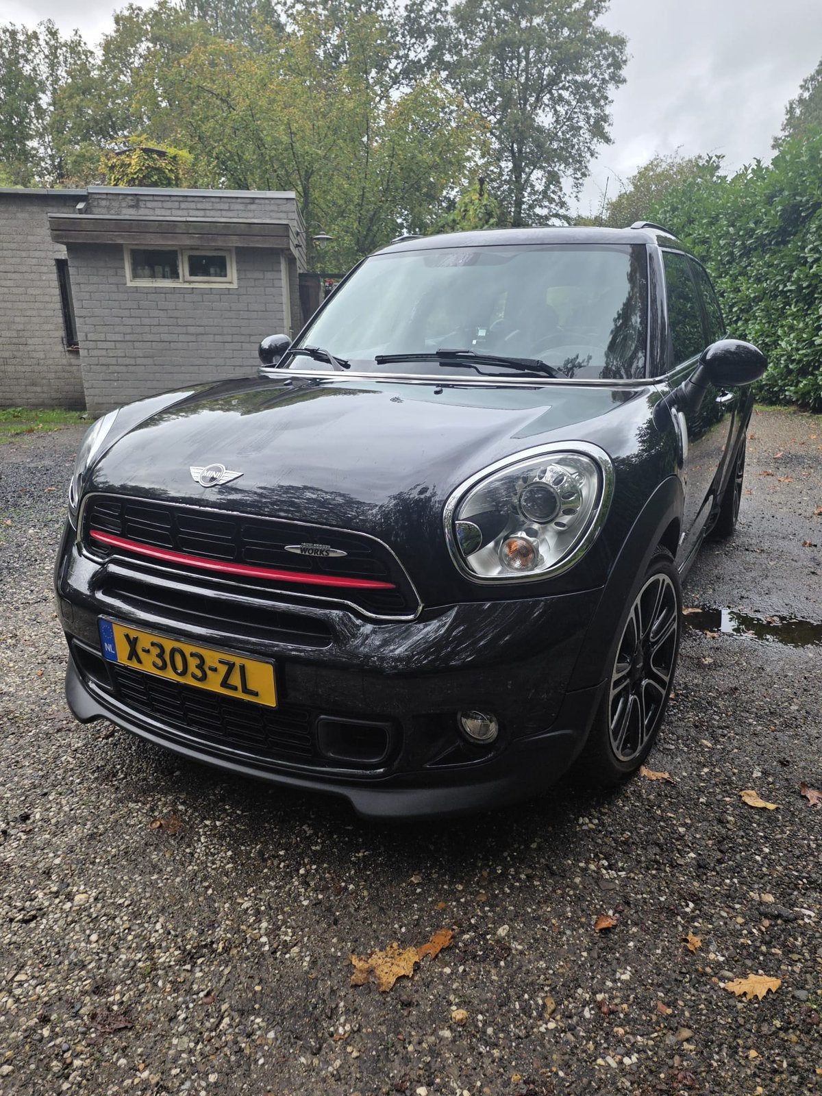 Mini Countryman 1.6 John Cooper Works AUT 2014 Zwart, Zwart, Zwart, 75 €/maand, Vierwielaandrijving