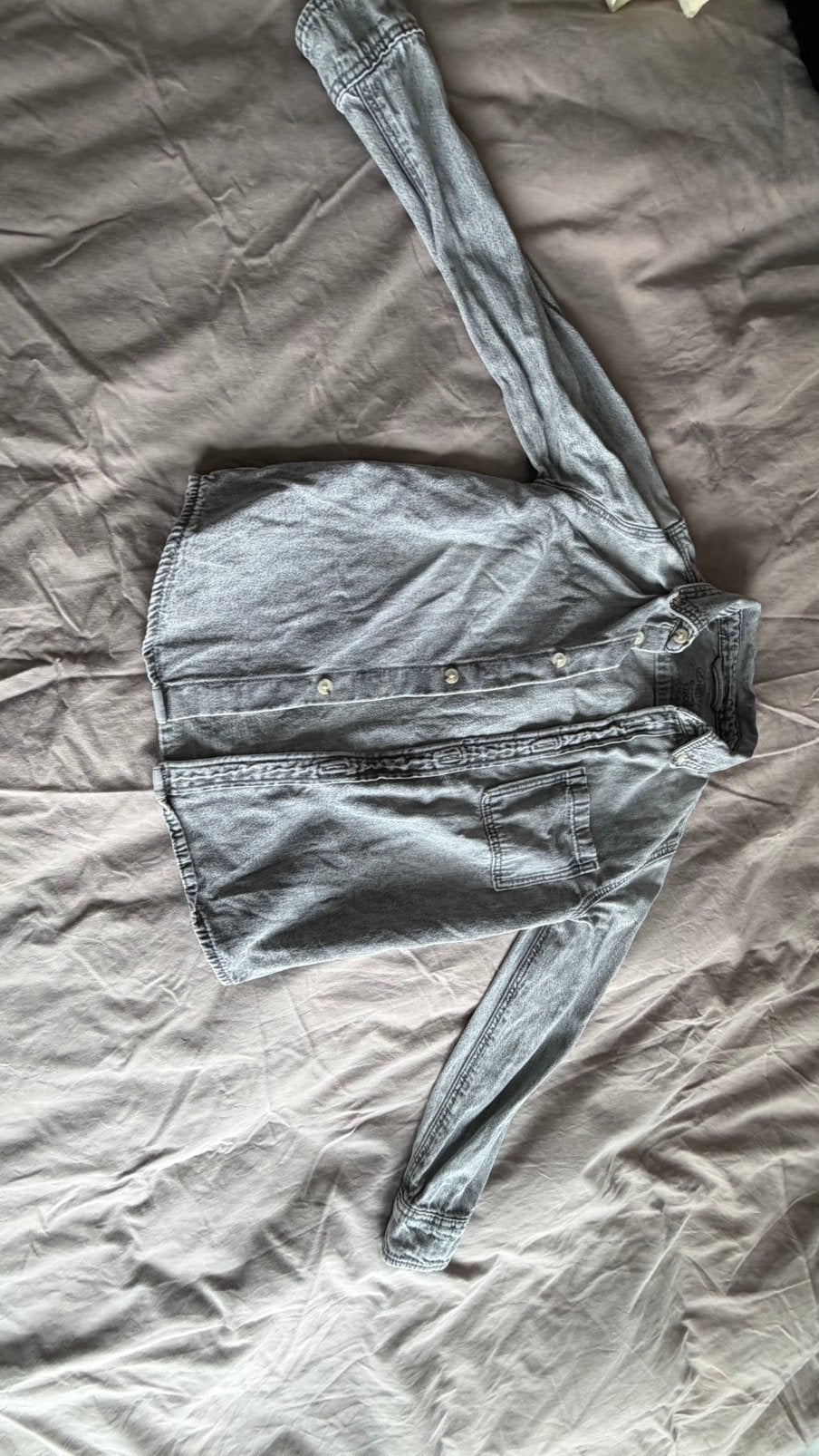 Jongens spijkerblouse en spijkerjack, Ophalen of Verzenden, Zo goed als nieuw, Blauw
