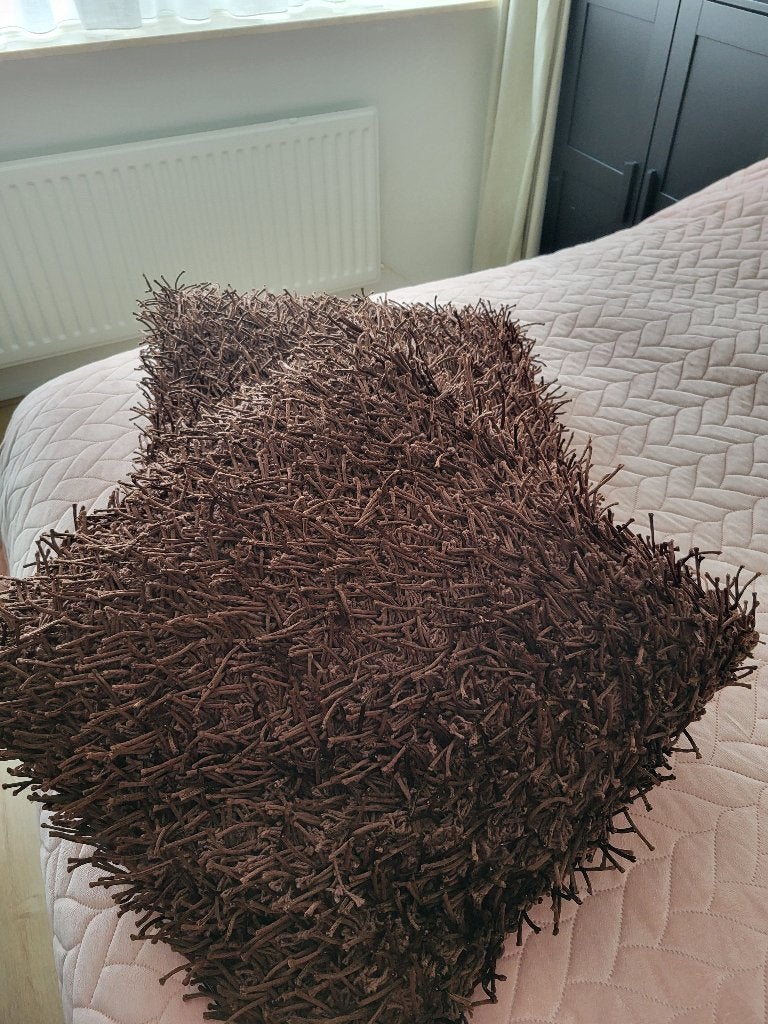 Kussens, Ophalen, Zo goed als nieuw, Bruin, Vierkant