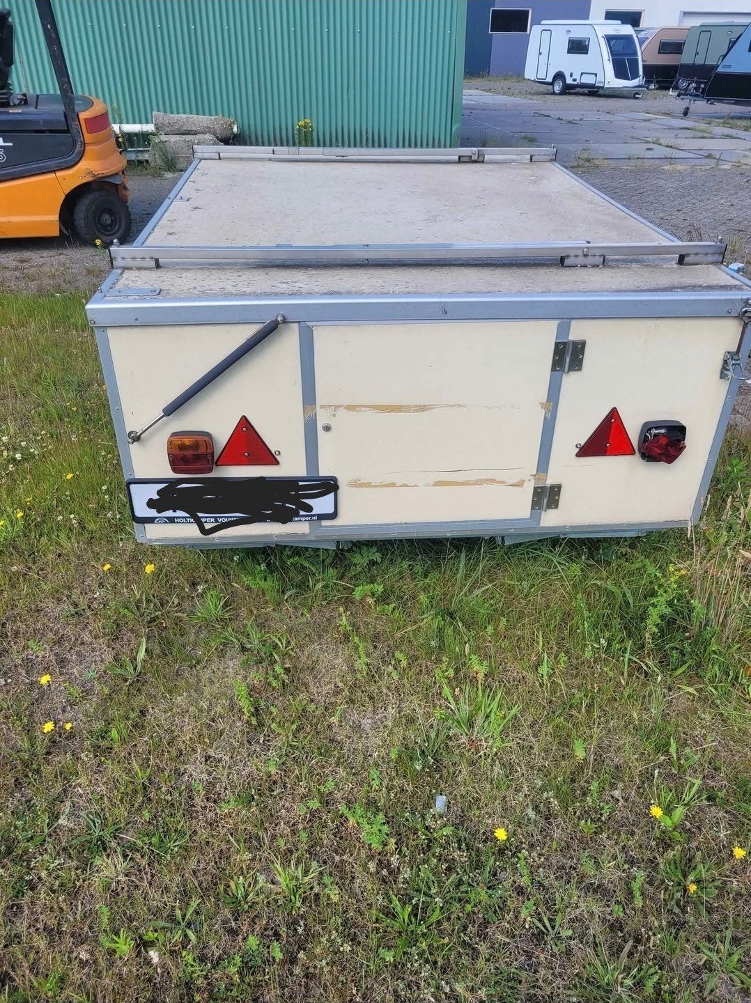 ex vouwwagen, bagagewagen,  gesloten aanhanger,  viskar, Ophalen, Gebruikt