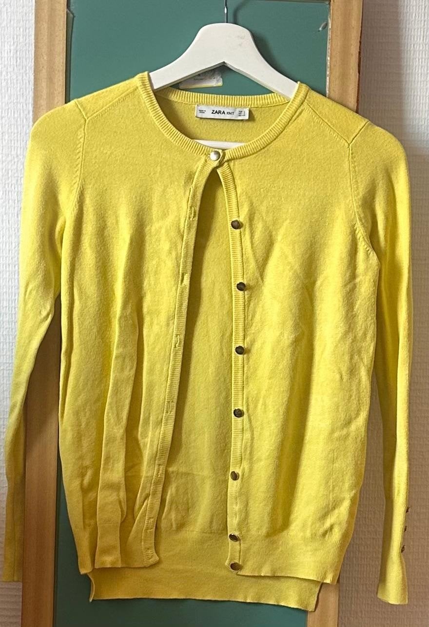 Zara Knit Geel Vest Maat S, Geel, Ophalen of Verzenden, Zo goed als nieuw, Zara Knit