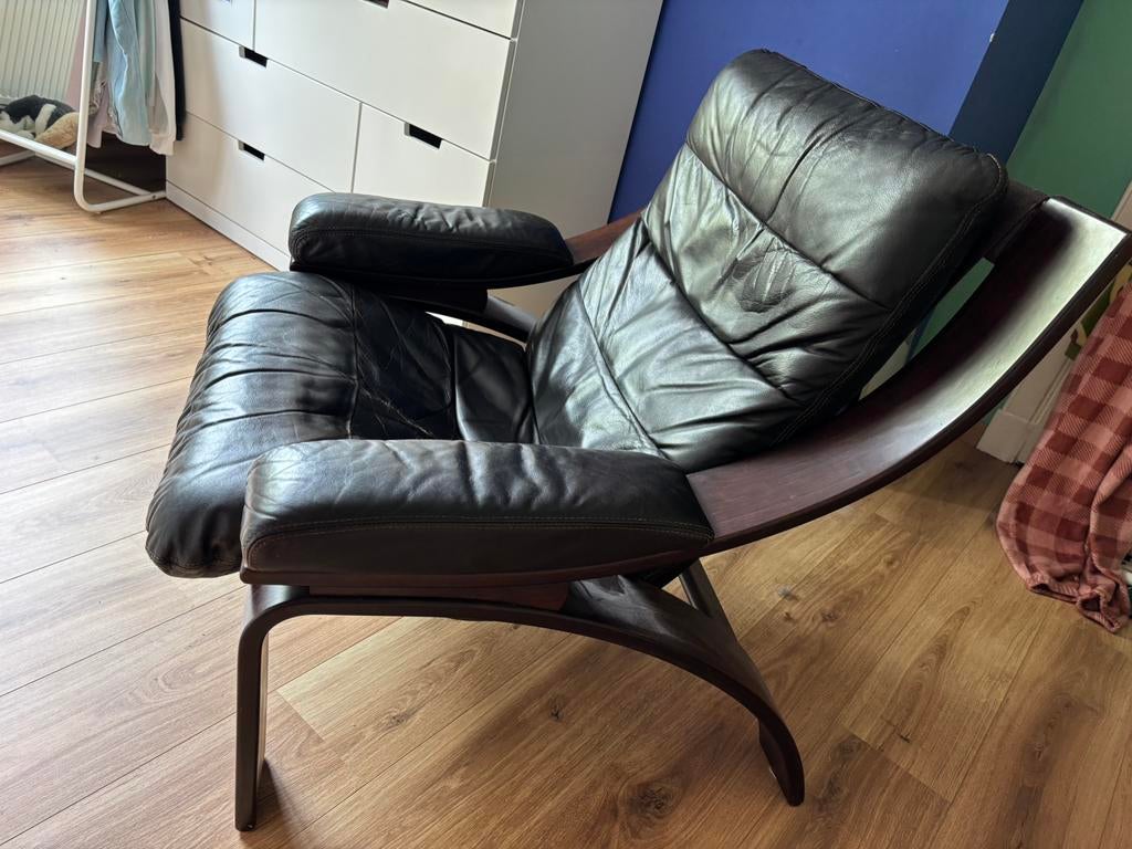 Relax fauteuil Deens design Coja, Ophalen, Gebruikt, 75 tot 100 cm, 75 tot 100 cm