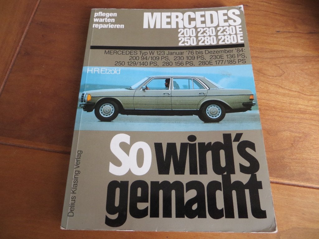 So wird's gemacht vraagbaak Mercedes 200-280E W123 benzine, Ophalen of Verzenden