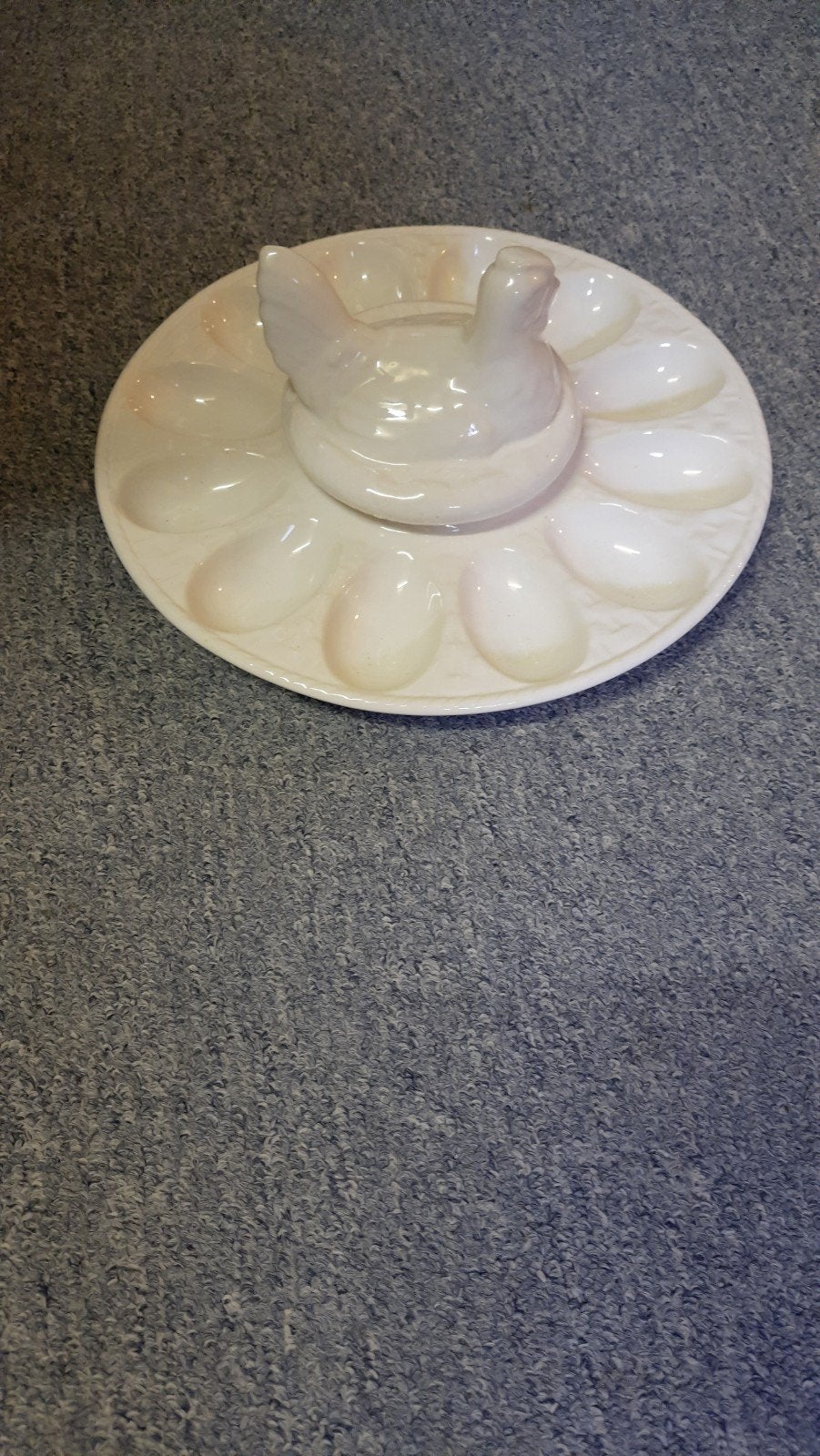 Eierdopjes schaal in de vorm van een kip, Ophalen, Keramiek, Overige typen, Vintage
