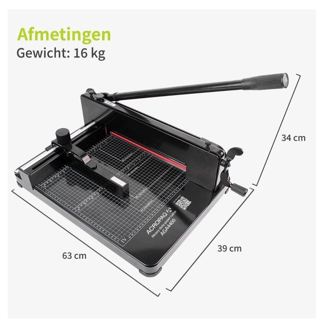 ACROPAQ AGA4400 Heavy Duty Papiersnijder - 16 kg, Diversen, Ophalen, Gebruikt