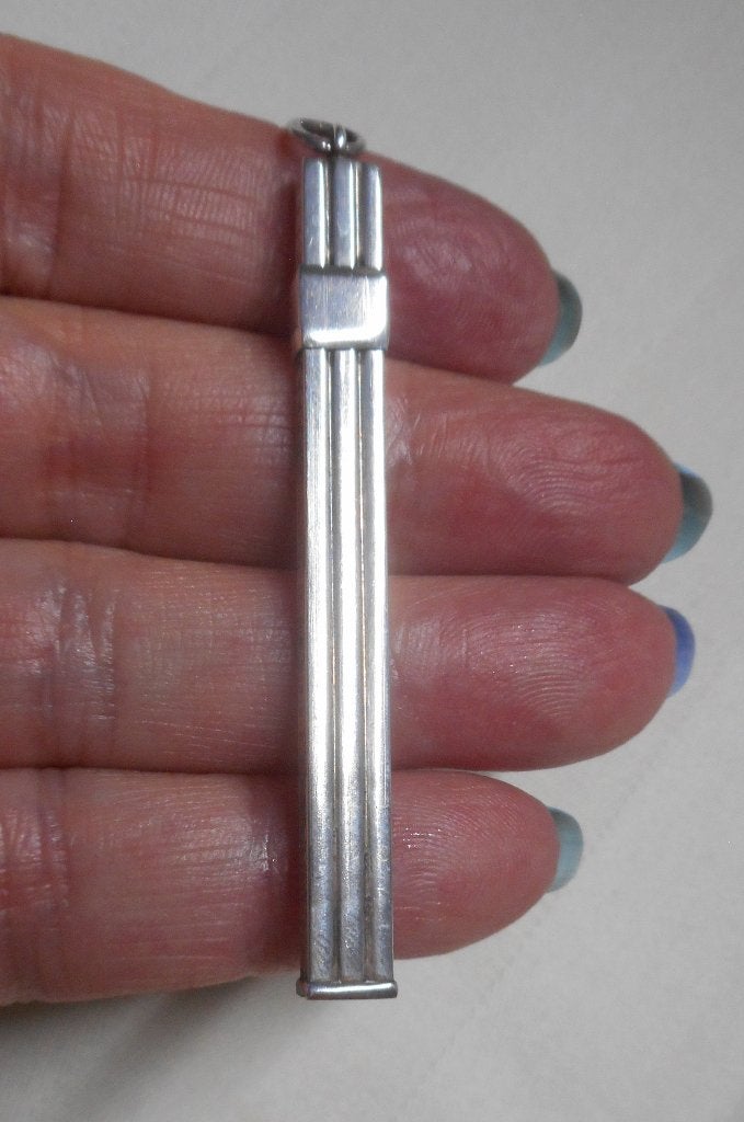 Antiek zilveren uitschuifbare tandenstoker nr.1389, Verzenden, Zilver