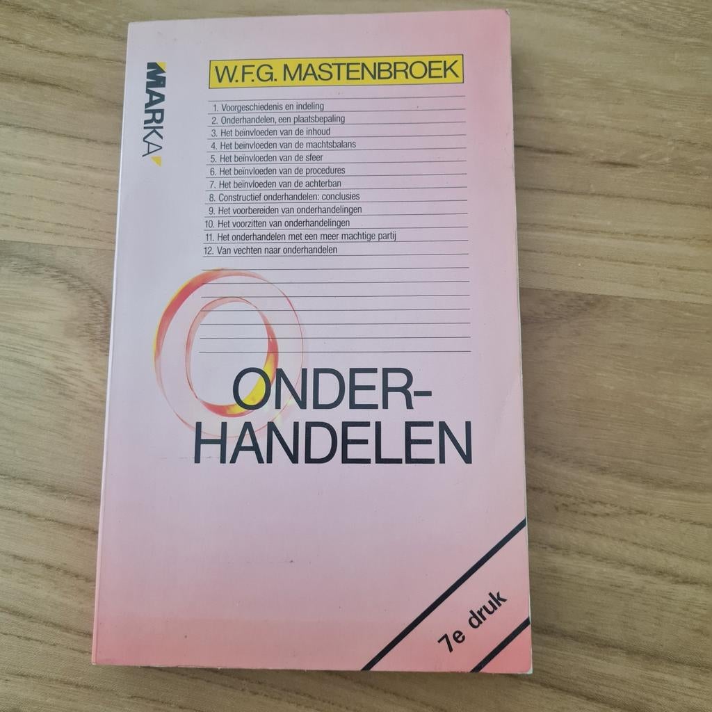 W.F.G. Mastenbroek - Onderhandelen (7e druk), Gelezen, W.F.G. Mastenbroek, Gamma, HBO