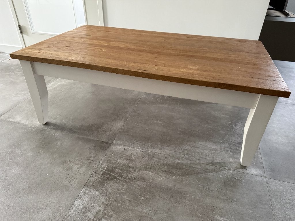 Landelijke salontafel, Huis en Inrichting, Ophalen, Gebruikt, 50 tot 100 cm, 100 tot 150 cm