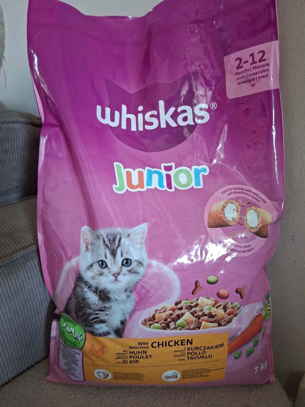 7 kilo zakken whiskas kattenvoer/kittenbrokken, Ophalen, Kat