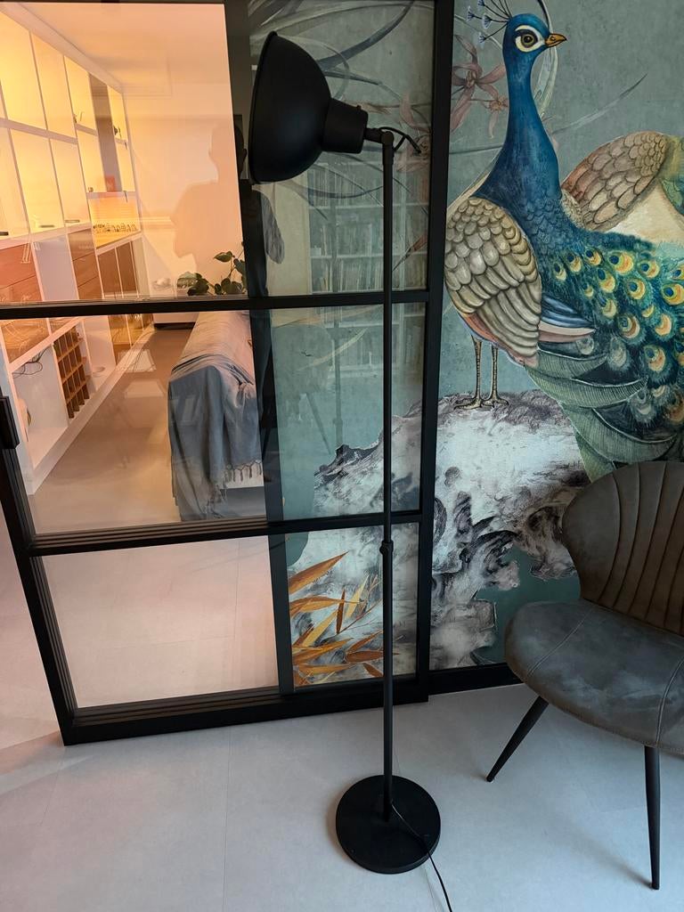 Ikea Skurup staande lamp, Ophalen, Gebruikt, Metaal, 100 tot 150 cm