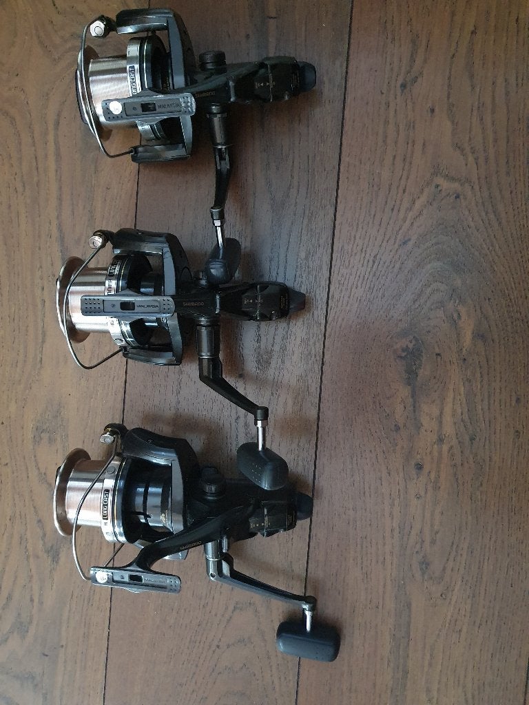 3 Keer Shimano Big Bait Runners.👌 👌, Watersport en Boten, Ophalen of Verzenden, Gebruikt, Overige typen