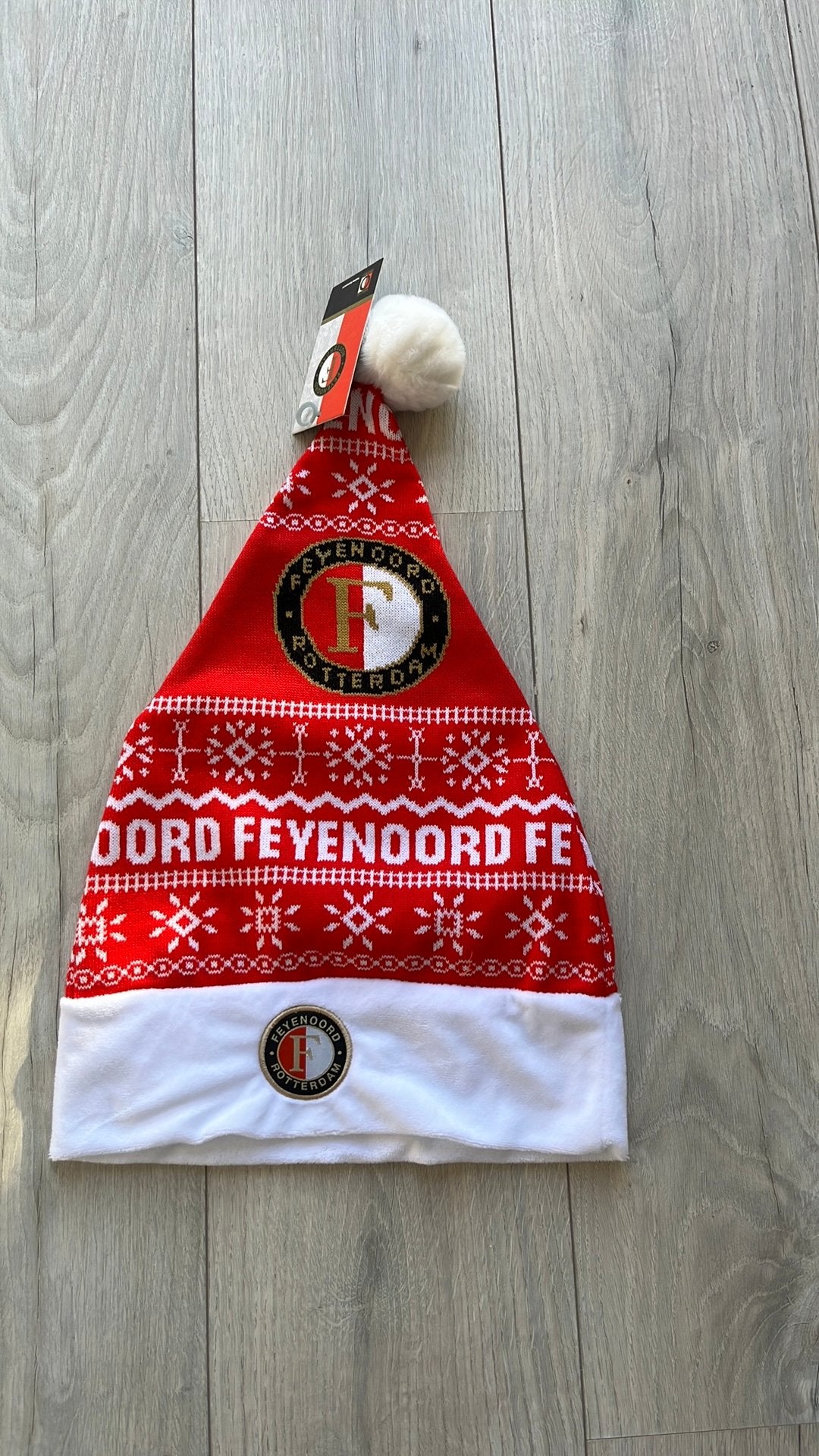 Feyenoord Rotterdam kerstmuts Nieuw, Ophalen of Verzenden, Nieuw, Muts