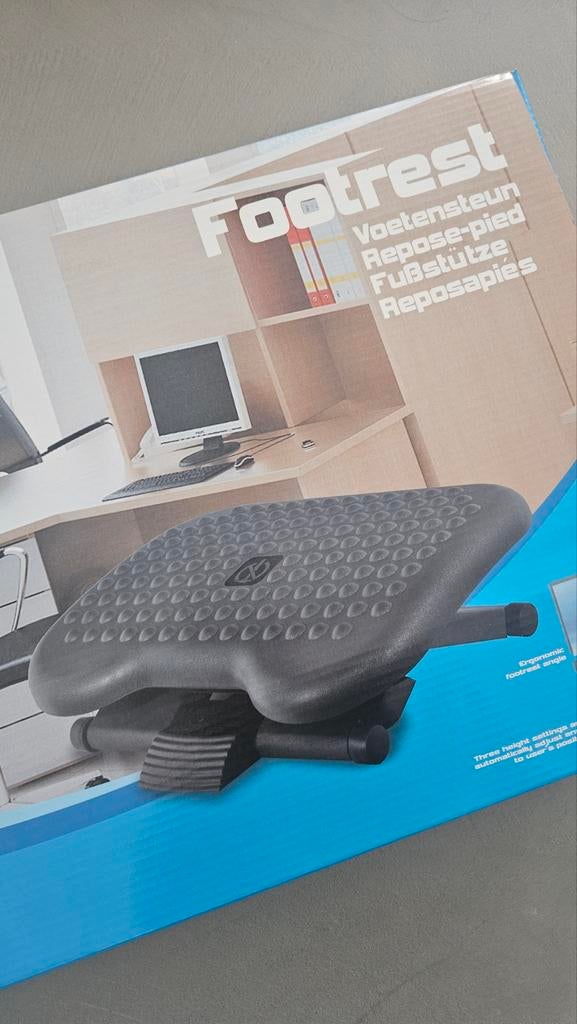 Voetensteun - Ergonomisch en Ongebruikt in Doos, Huis en Inrichting, Bureaus, Ophalen