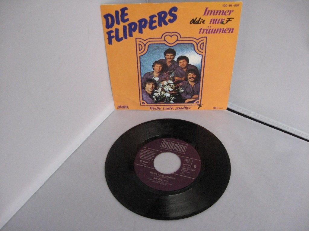 singel, Die Flippers  A. Immer Nur Tráumen, Cd's en Dvd's, 7 inch, Ophalen of Verzenden, Zo goed als nieuw, Levenslied of Smartlap