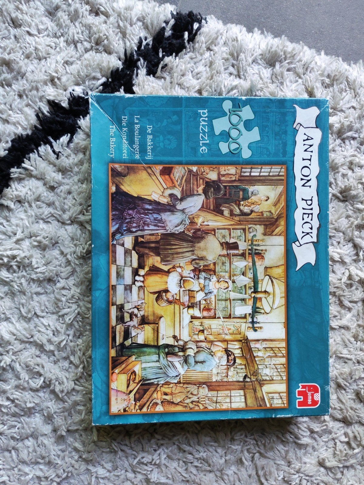 Anton Pieck 1000 stukjes puzzel - De Bakkerij, Ophalen, 500 t/m 1500 stukjes, Zo goed als nieuw, Legpuzzel