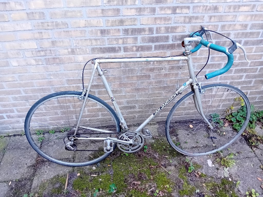 Retro racefiets Jan Janssen 66 cm frame, Fietsen en Brommers, 28 inch, Gebruikt, 65 cm of meer, Ophalen
