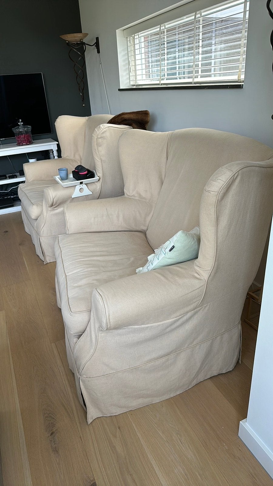 Riviera maison fauteuil 11/2 zits, Gebruikt, Eenpersoons, 75 tot 100 cm, Ophalen of Verzenden