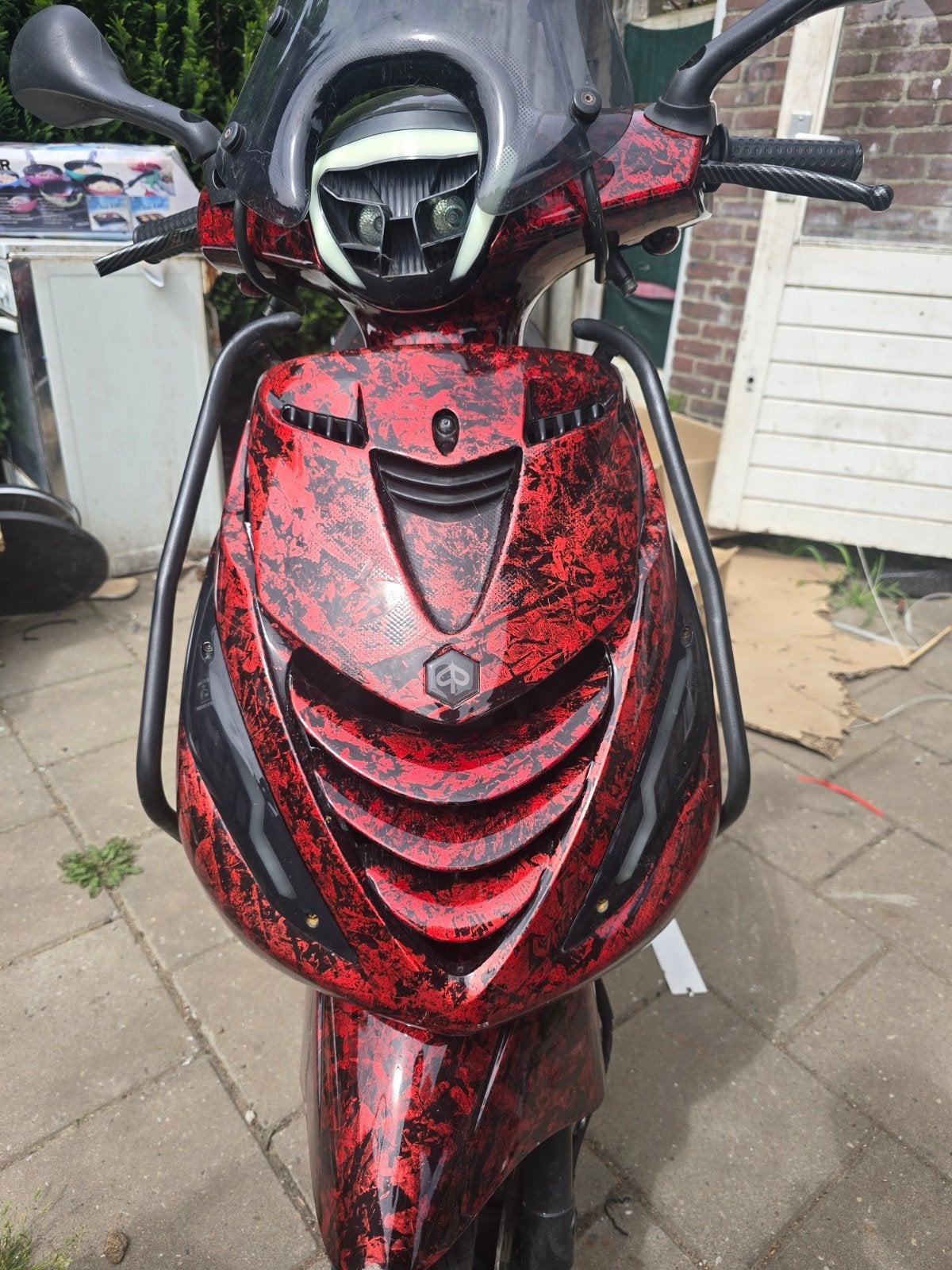 Unieke Piaggio Zip 4T - Custom Gespoten & Upgrades, Ophalen, Gebruikt, Benzine, Piaggio