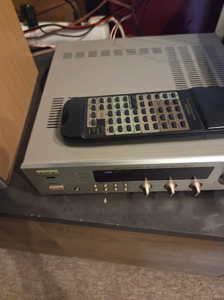 Denon DRA-F100 Receiver met Denon speakers en A.B., Ophalen, Denon, Losse componenten, Zo goed als nieuw