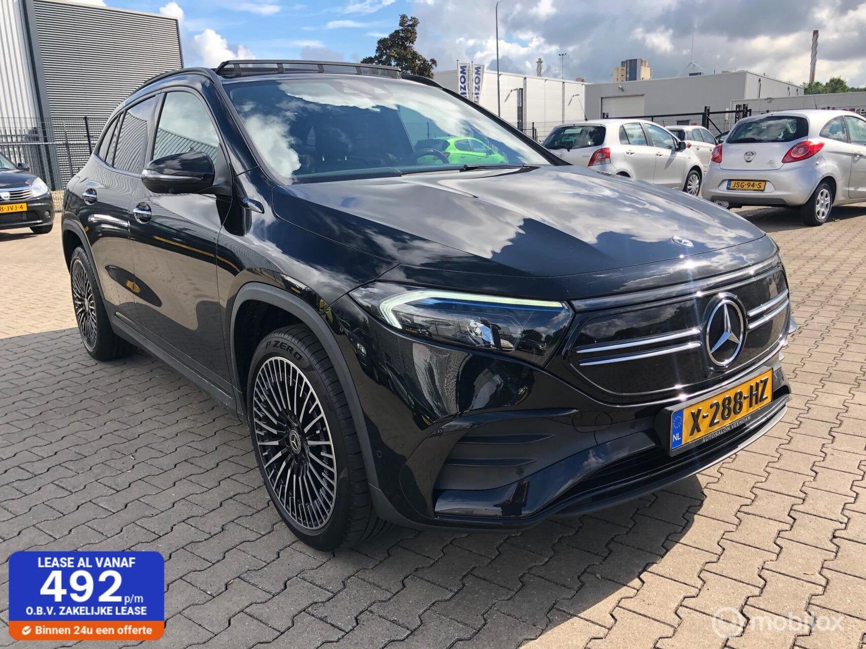 Mercedes EQA 250 AMG Line 67 kWh Voll Optie,s, 1940 kg, 190 pk, Zwart, 90 €/maand