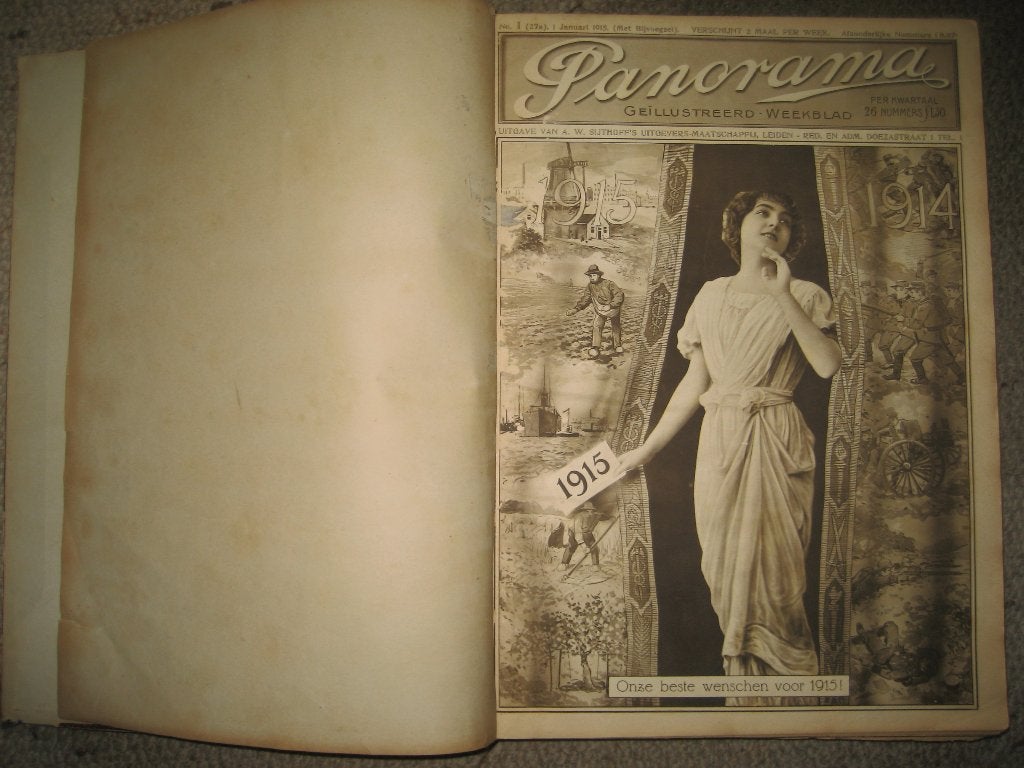 Panorama geillustreed weekblaad 1915, Ophalen, Gelezen, Krant