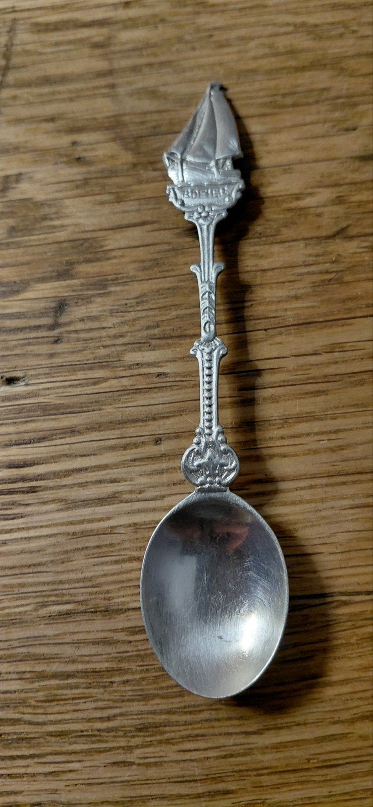 Vintage theelepeltje met zeilbootje 'Rotterdam', Ophalen of Verzenden