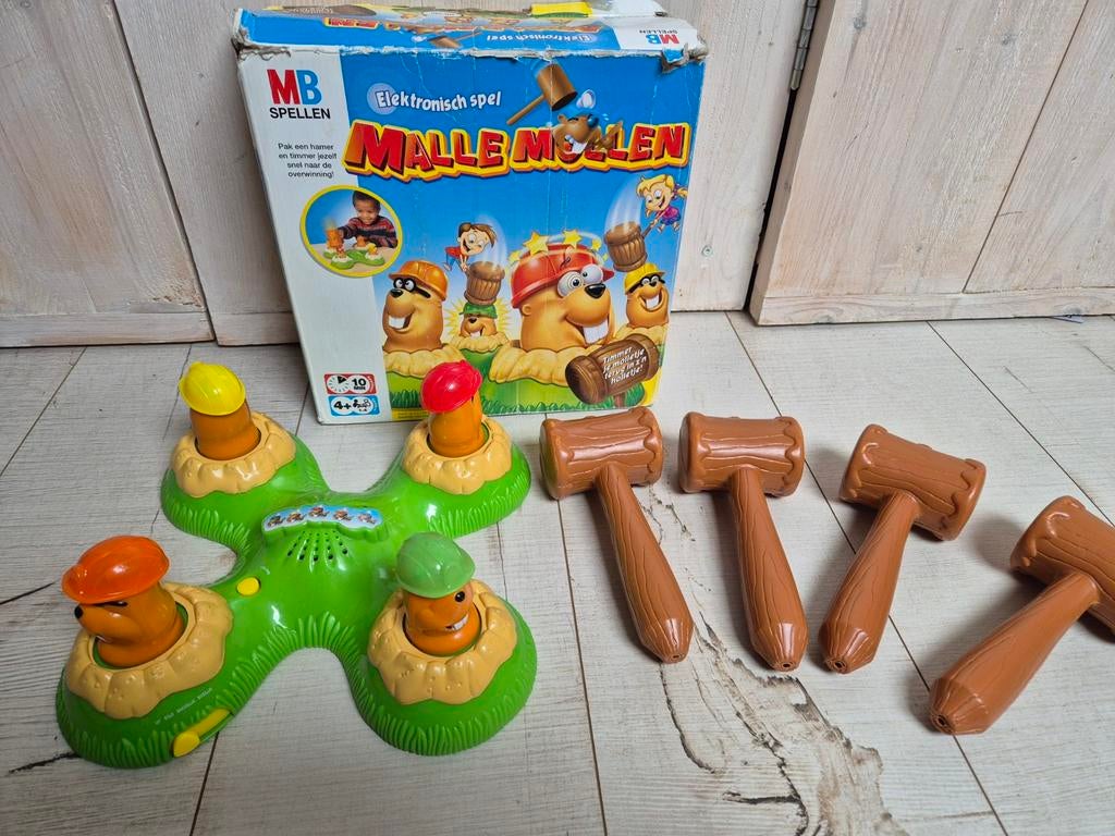 Elektronisch spel: Malle Mollen, 4+  (MB spellen), Ophalen, Gebruikt, MB Spellen