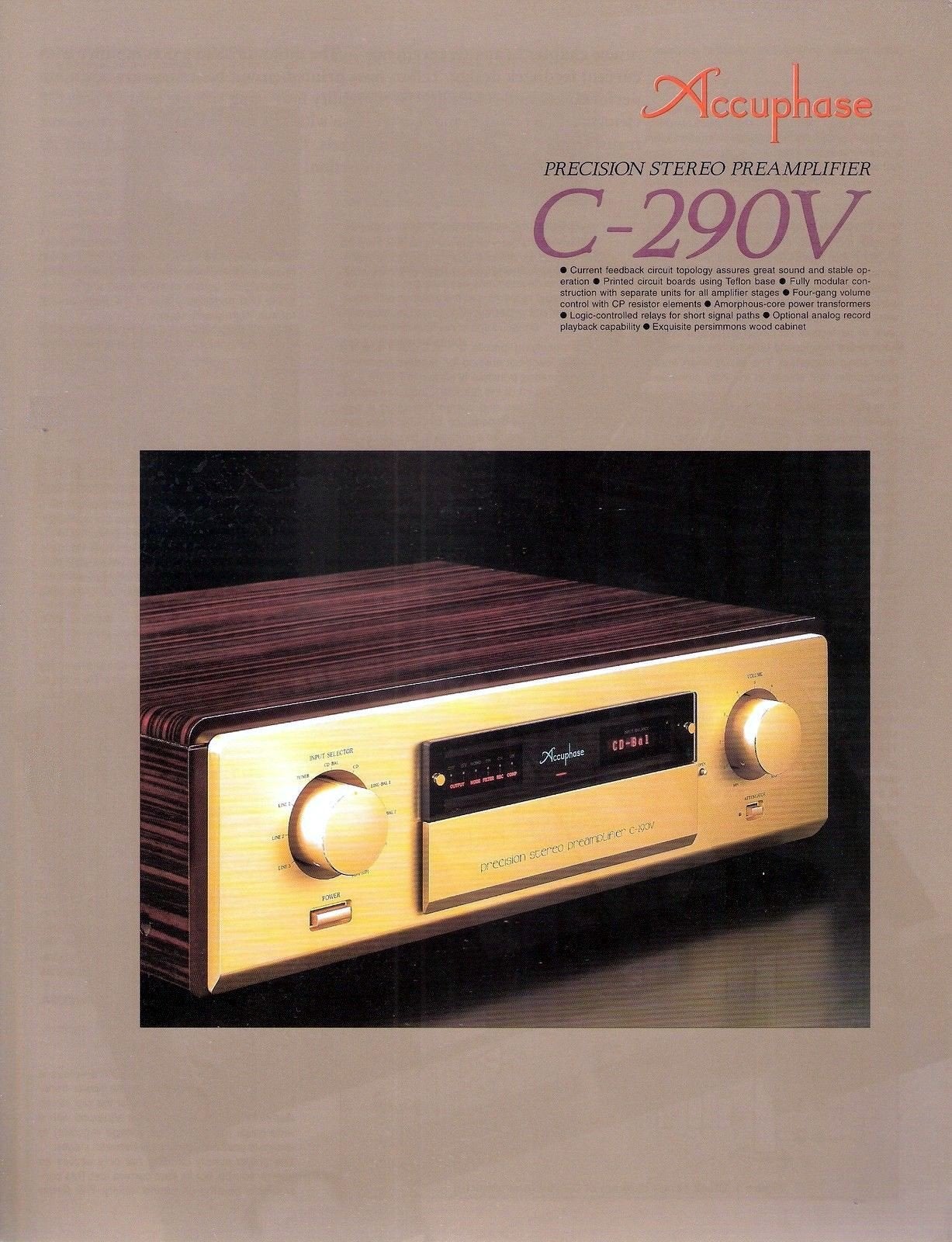 gezocht: Accuphase C-290V of C-2800, Ophalen of Verzenden