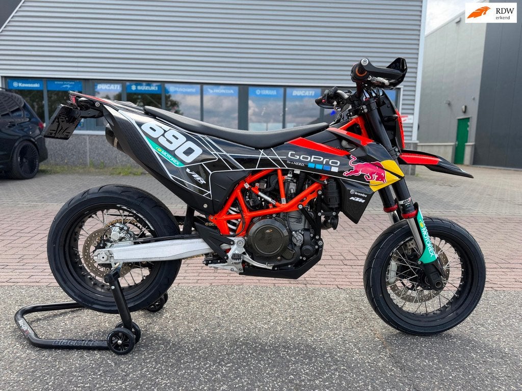 KTM 690 SMC R A2 Supermoto Supermotard TOPSTAAT!, Motoren, 693 cc, LED Verlichting, Ktm, Bedrijf