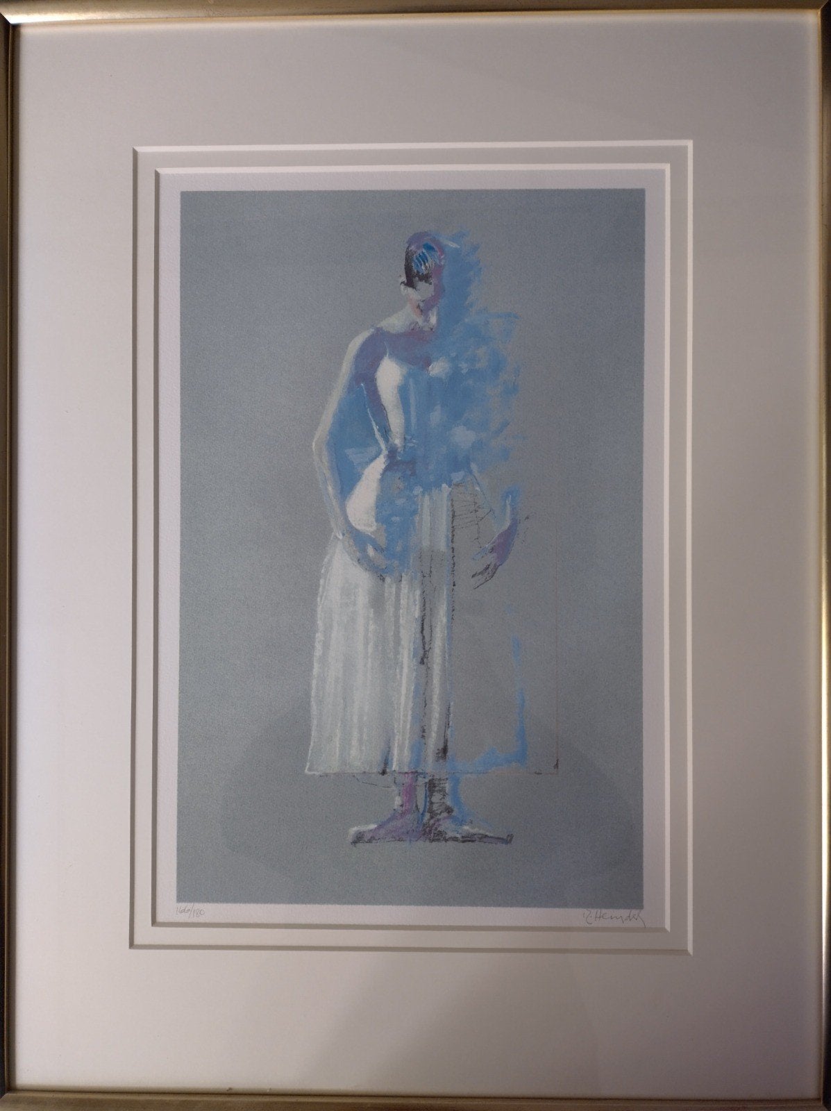 Mooie zeefdruk (Silkscreen) Robert Heindel " The White Dress, Ophalen
