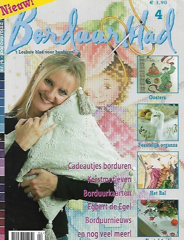 Borduurblad 4 met patronen, Boeken, Ophalen of Verzenden, Zo goed als nieuw, Borduren en Naaien