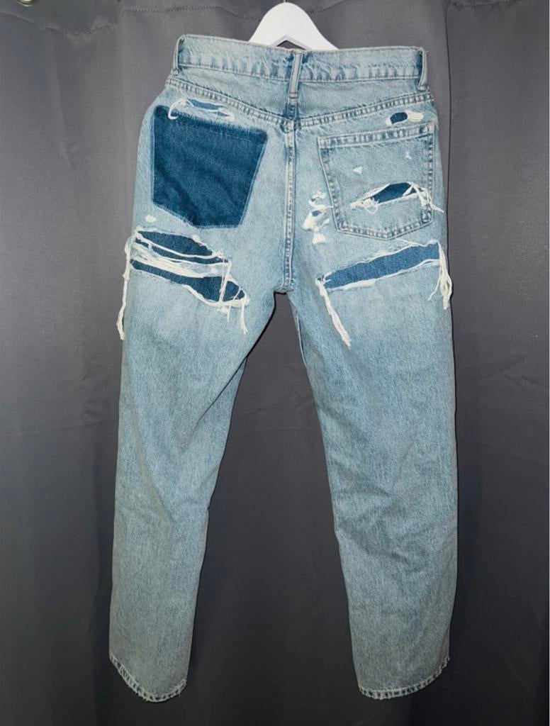 ZARA viral broek, Kleding | Dames, Spijkerbroeken en Jeans, Nieuw, W28 - W29 (confectie 36), Blauw, Ophalen of Verzenden