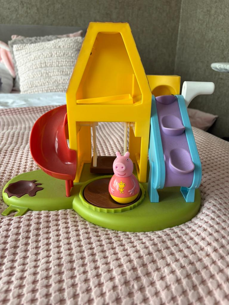 Peppa Pig weebles wind & wobbly huis, Ophalen of Verzenden, Zo goed als nieuw, Speelset