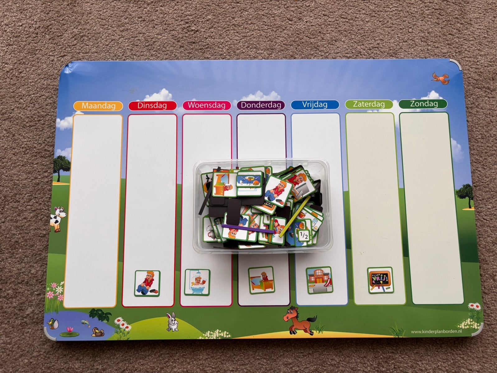Kinder Planbord, Ophalen