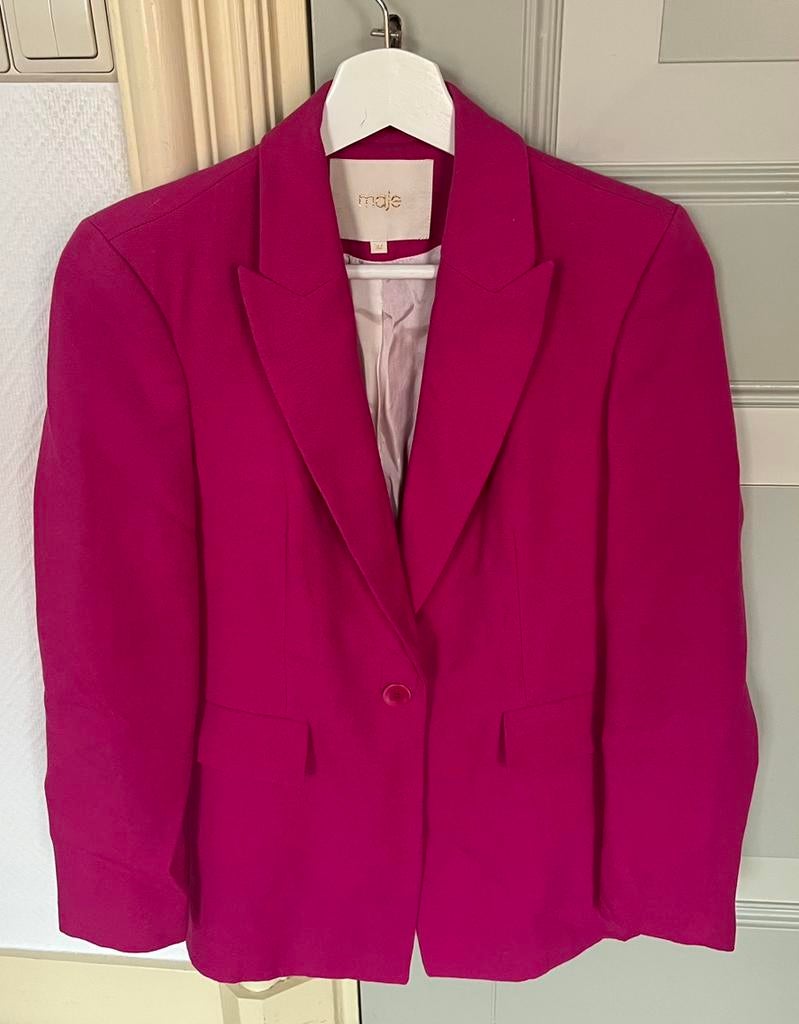Maje roze blazer maat 38, Kleding | Dames, Maat 38/40 (M), Ophalen of Verzenden, Zo goed als nieuw, Jasje