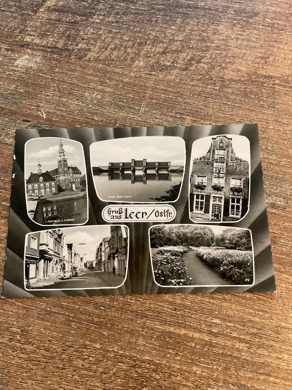 Ansichtkaart Groet uit Leer/Ostfriesland - Duitsland, Ophalen of Verzenden, 1940 tot 1960, Gelopen, Duitsland