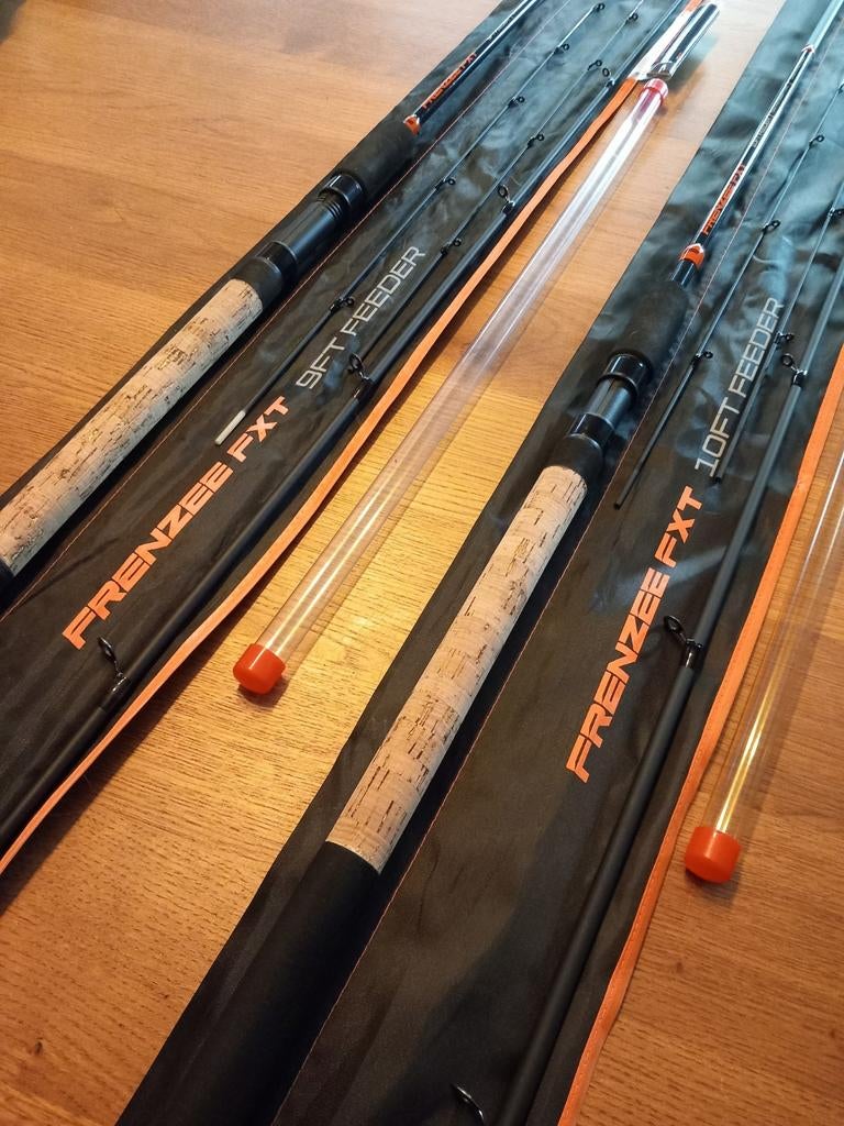 2x Frenzee FXT feeders 9 en 10 ft >> ZGAN!!, Watersport en Boten, Hengelsport | Witvissen, Zo goed als nieuw, Werphengel, Ophalen of Verzenden