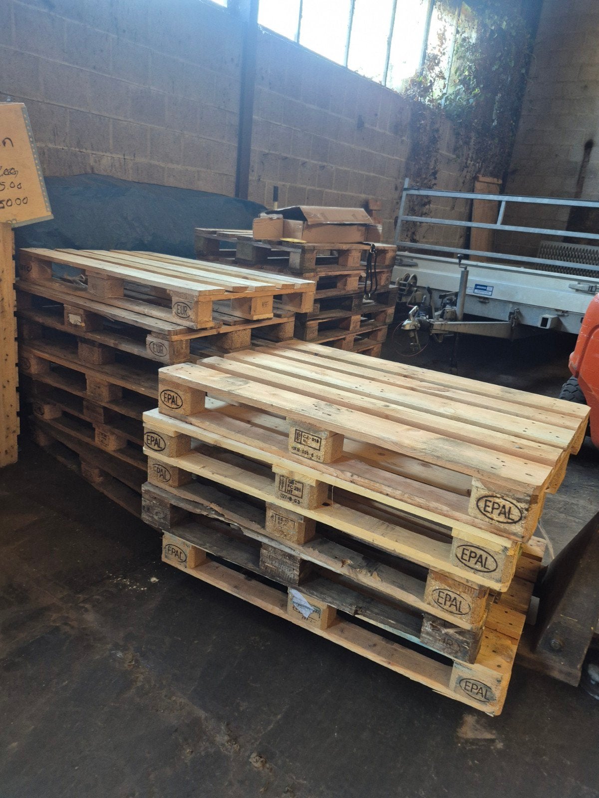 30 europallets, Ophalen, Gebruikt, Pallet, Minder dan 200 cm