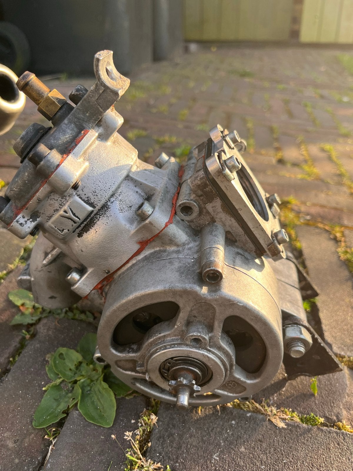 Watergekoeld motorblok met uitlaat voor bijv. een minibike, Ophalen of Verzenden, Gebruikt, Overige typen