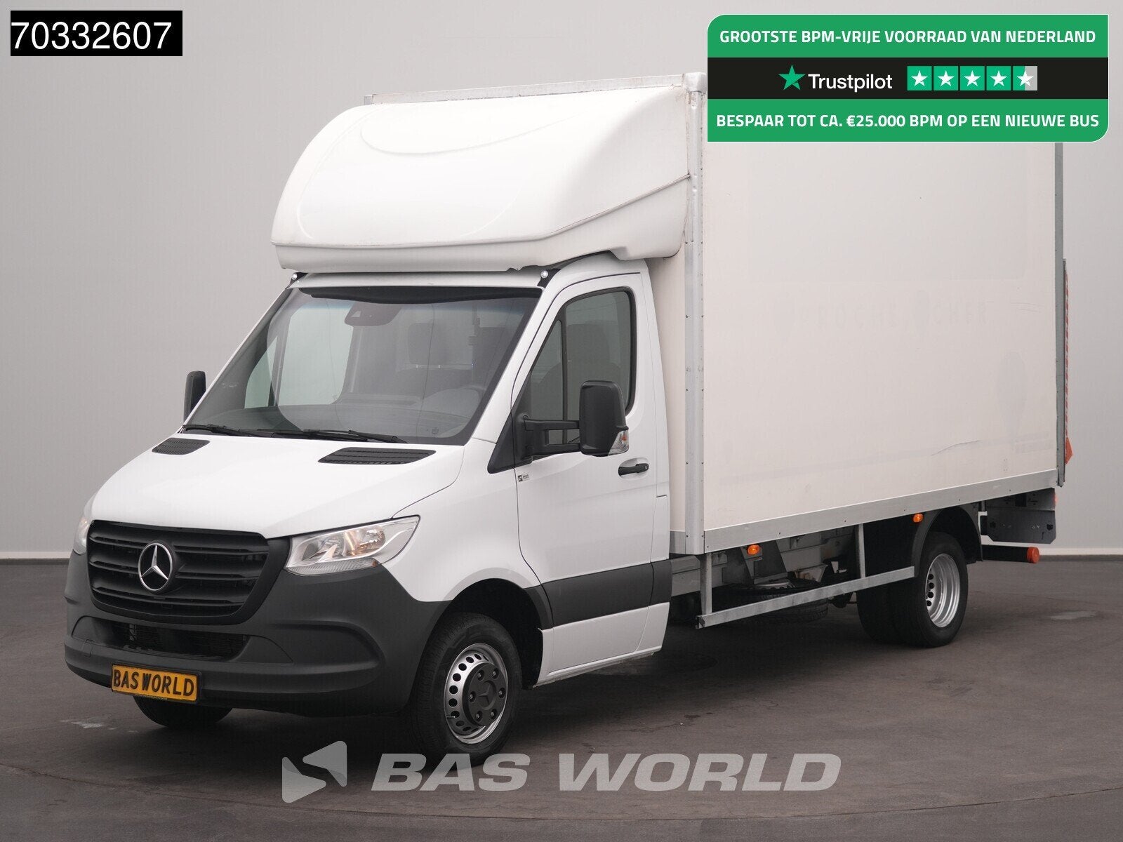 Mercedes Sprinter 515 CDI Laadklep Dubbellucht 150PK Bakwage, Auto's, Bestelauto's, Automaat, Stof, Gebruikt, Euro 6