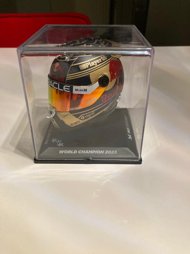 Max Verstappen helm 1/4 world champion 2023, Ophalen of Verzenden, Nieuw, Formule 1