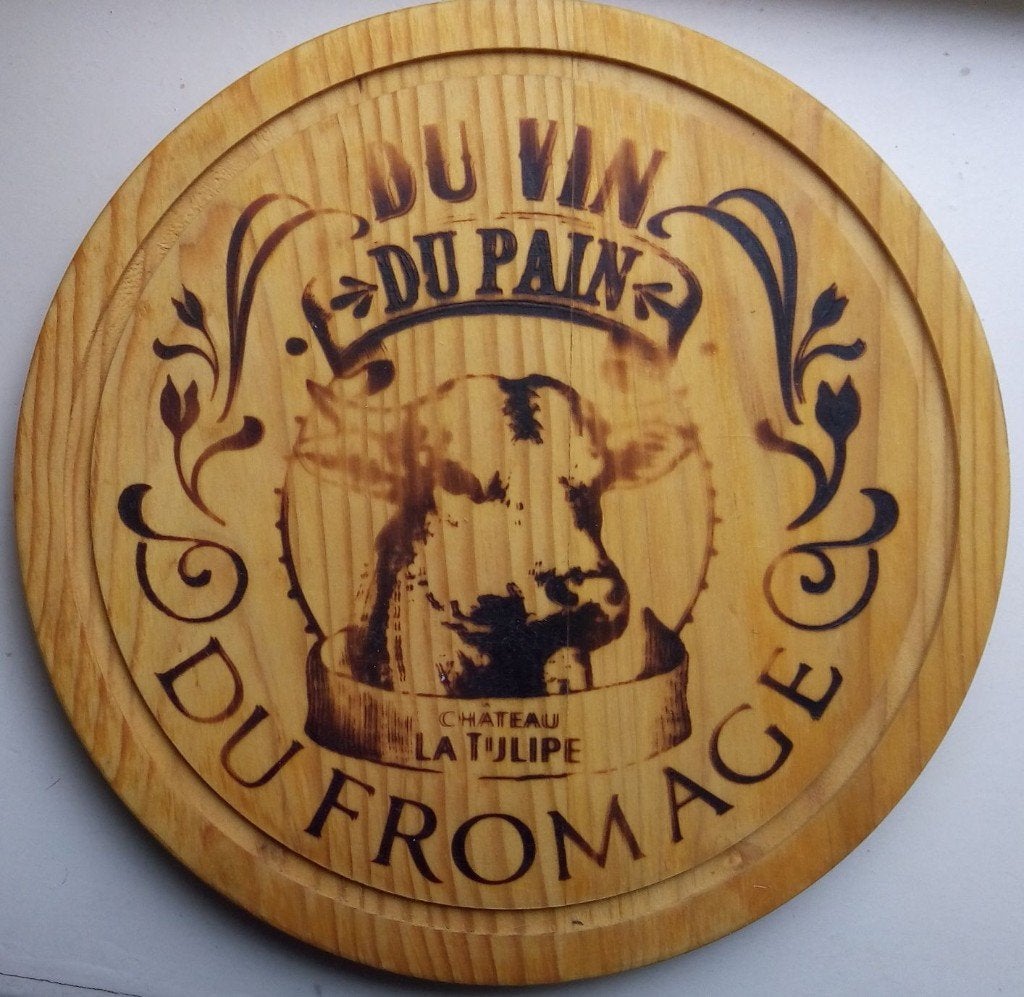 Serveerplank Chateau La Tulipe, Snij-/serveerplank, Verzenden, Nieuw, Hout