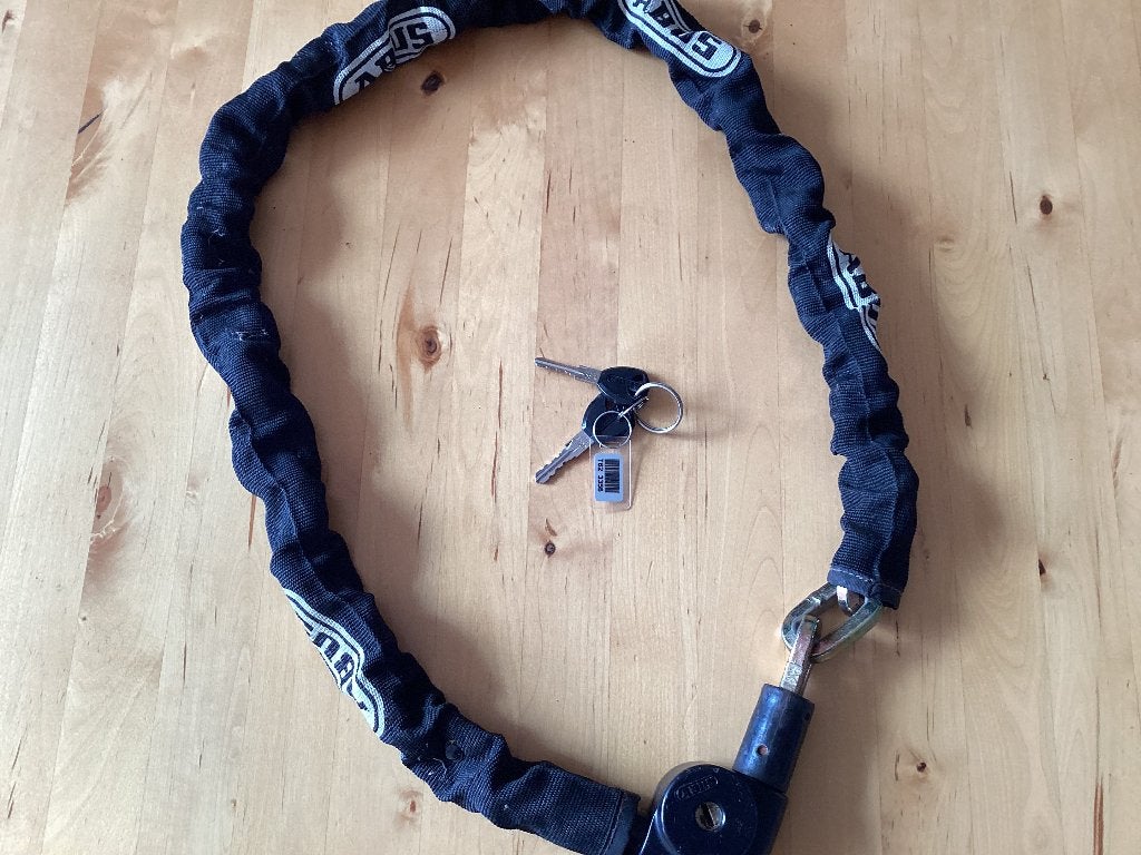 kettingslot, Ophalen, Zo goed als nieuw, Kettingslot