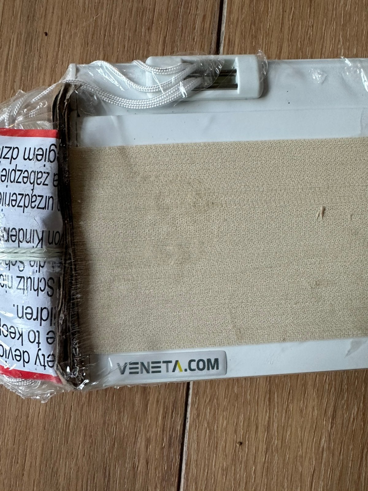 Nieuw Veneta plisségordijn, creme beige naturel, 1890x20270, Ophalen, Overige merken, Nieuw, Lichtdoorlatend